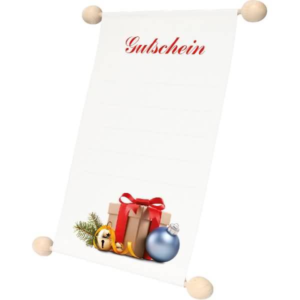 Gutschein Idee & Stil 'Geschenk/Glocke/Kugel' A6