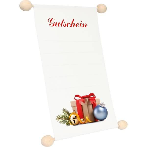 Gutschein Idee & Stil 'Geschenk/Glocke/Kugel' A6