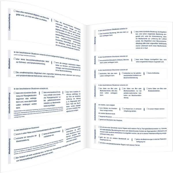 Mappe -Meine Patientenverfügung- A4 dunkelblau