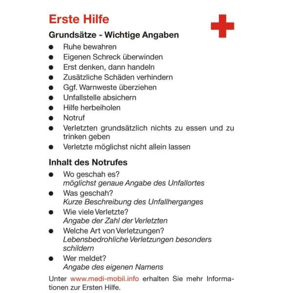 Notfallset Medi-Mobil mit diversen Ausweisvordrucken