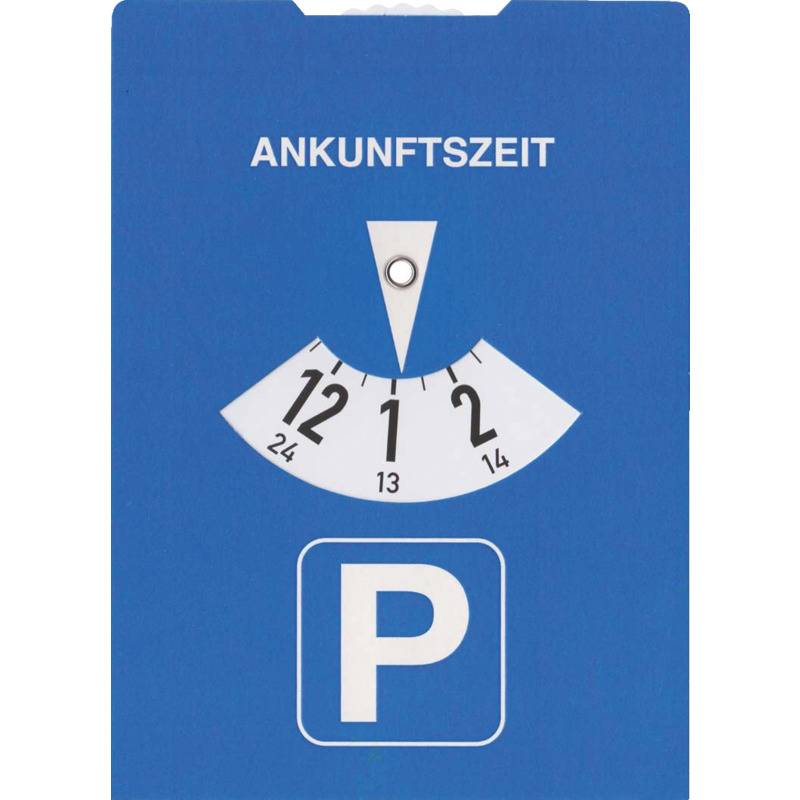 RNK Verlag Parkscheibe, aus Karton, Farbe: blau