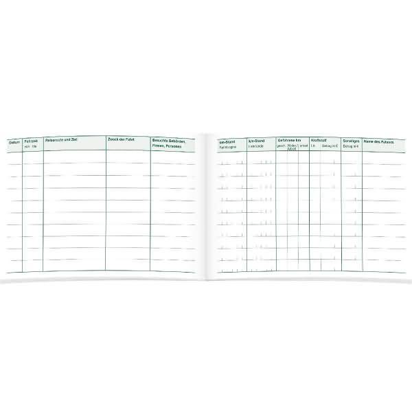 Fahrtenbuch für Pkw mit Parkscheibe A6 quer VE=2 Stück