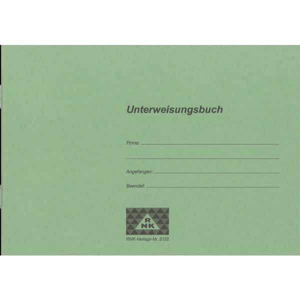 Unterweisungsbuch für die betriebliche Unfallverhütung A5 24 Blatt