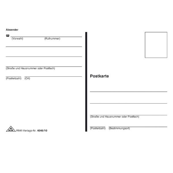 Postkarten A6 quer VE=10 Stück