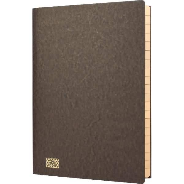 Ordnungsmappe A4 20 Fächer mit Gummizug braun