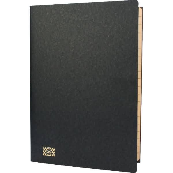 Ordnungsmappe A4 20 Fächer mit Gummizug schwarz