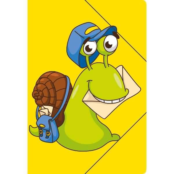 Postmappe -Schneckenpost- PP A4