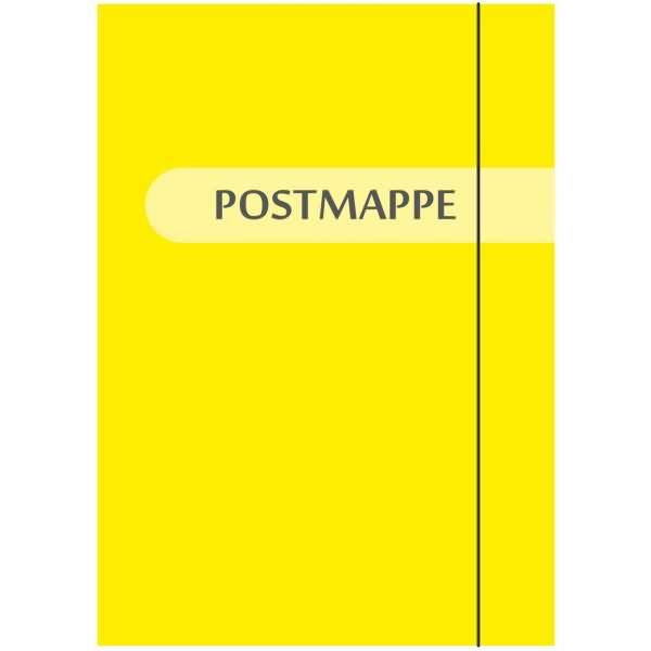 Postmappe A4 400g/qm Gummizug Aufdruck Postmappe