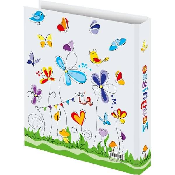 Zeugnisringbuch 'Schmetterlinge' 4 Ringe A4 250x315mm