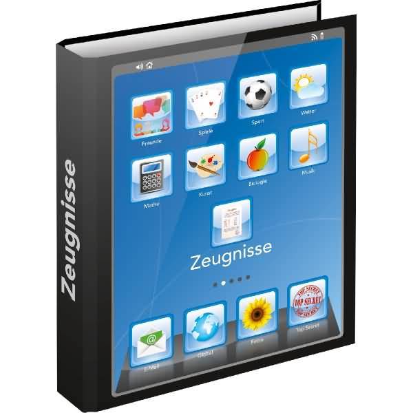 Zeugnisringbuch 'iTab' 4 Ringe A4 250x315mm