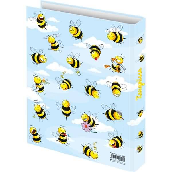 Zeugnisringbuch 'Crazy Bees' 4 Ringe A4 250x315mm