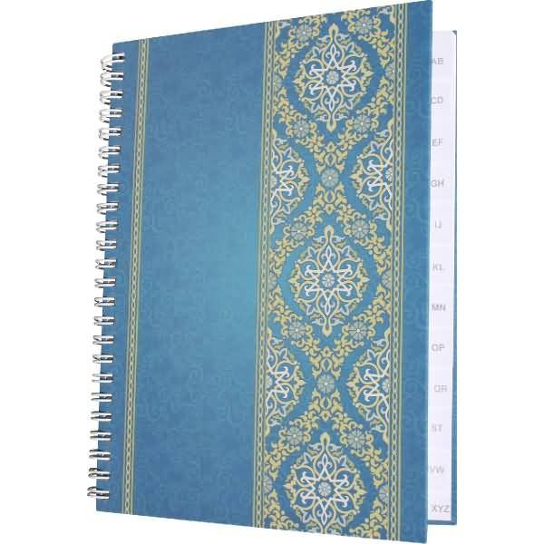 Notizbuch A5 mit Register A Z Blue Orient 48 Blatt