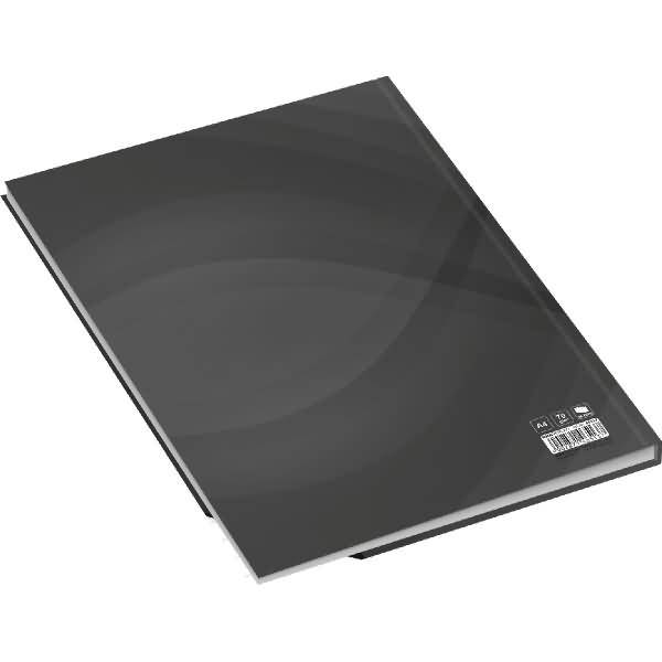 Notizbuch A4 notes carbon black liniert 96 Blatt