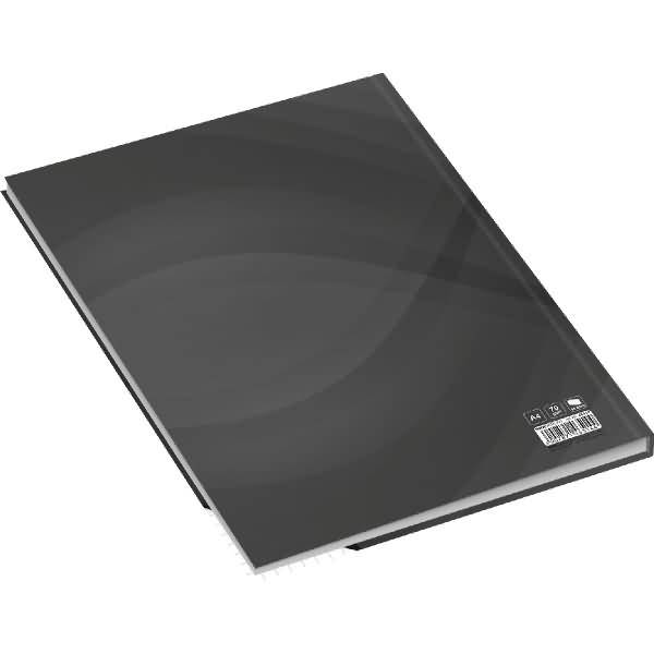 Notizbuch A4 notes carbon black kariert 96 Blatt