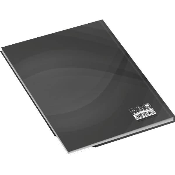 Notizbuch A5 notes carbon black kariert 96 Blatt