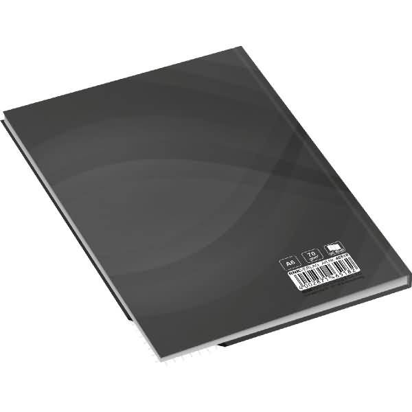 Notizbuch notes carbon black A6 kariert 96 Blatt