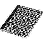 Notizbuch 'black & white Rhombus' A5 dotted 96 Blatt