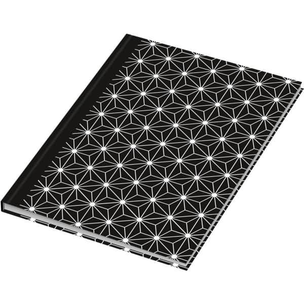 Notizbuch 'black & white Stars' A5 dotted 96 Blatt