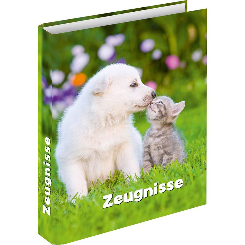 RNK Verlag Zeugnisringbuch "Hund mit Katze", DIN A4