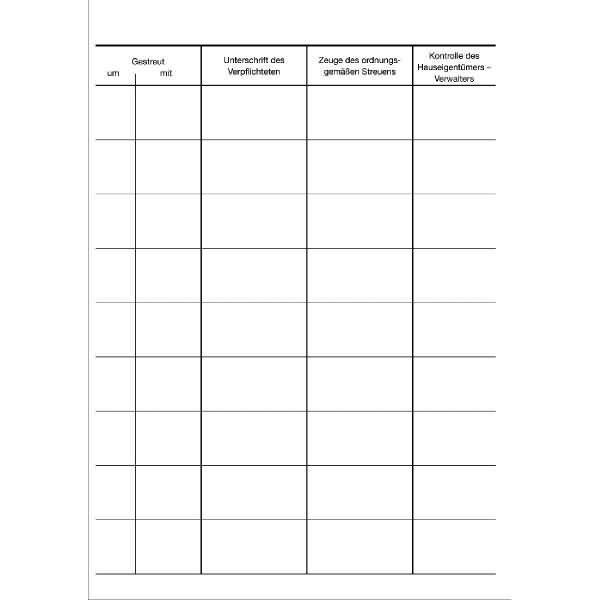 Streu-Kontrollbuch A5 24 Seiten kartoniert