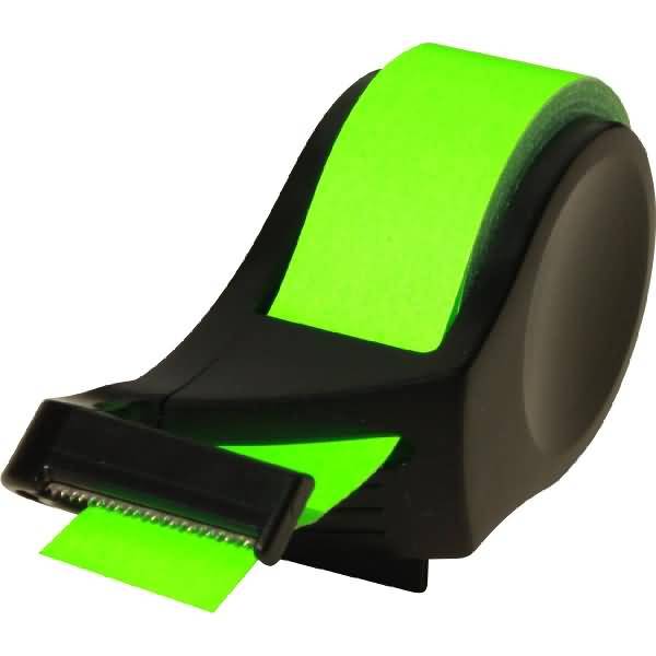 Haftnotiz Rolle im Abroller 19mmx10m nachfüllbar neongrün