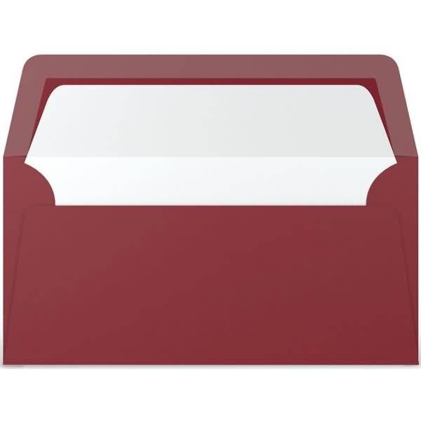 Briefumschläge DINlang 100g/qm rosso VE=5 Stück