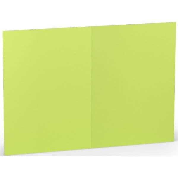 Doppelkarten A6 220g/qm maigrün VE=5 Stück