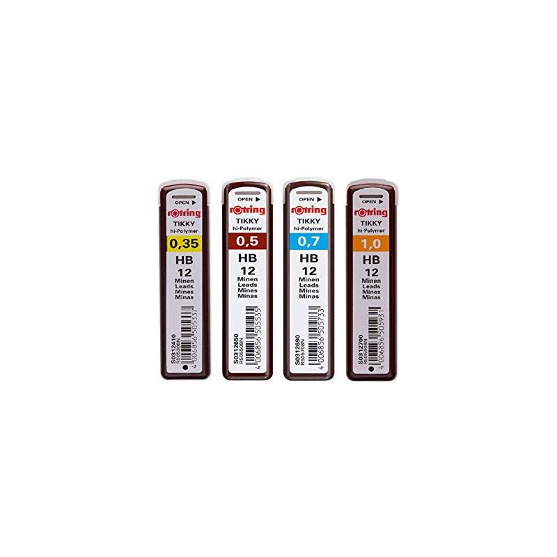 rotring Druckbleistift-Minen Tikky 1,0 mm, Härtegrad: HB