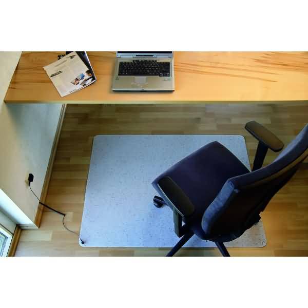 Bodenschutzmatte Yoga Flat ESD 150x120cm grau-marmoriert eckig