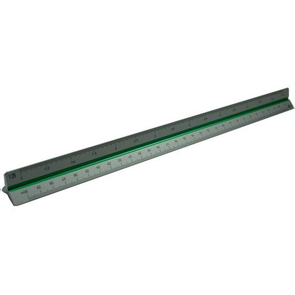 Aluminium-Dreikant 30 cm Kunststoff Teilung ingenieur DIN