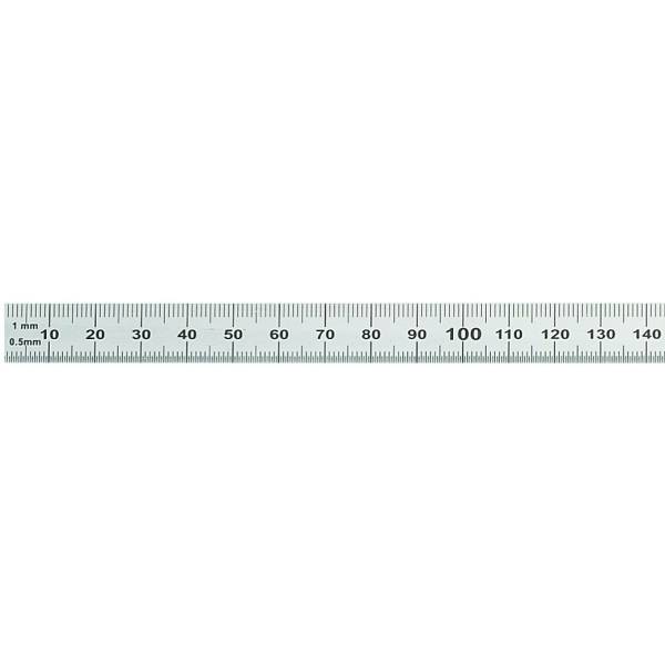 Stahllineal 15cm silber rostfreier Edelstahl