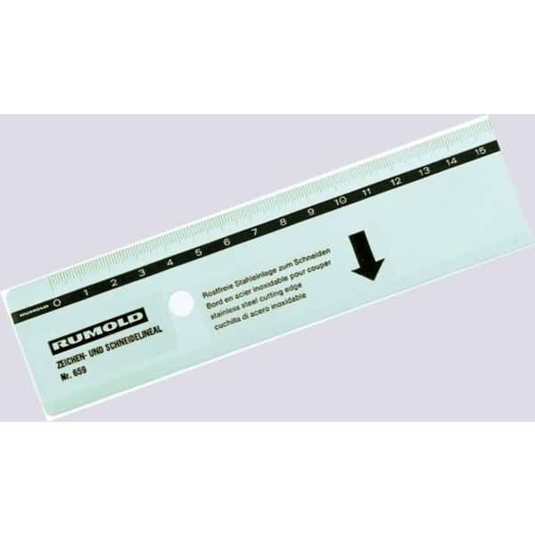 Schneidelineal Aluminium 30 cm