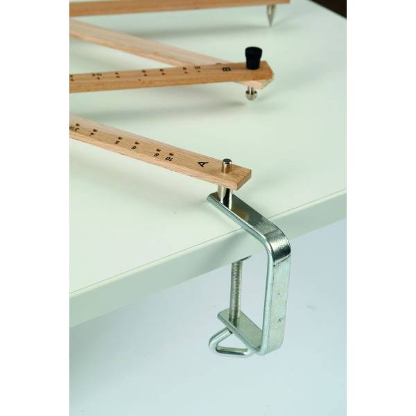 Pantograf Holz natur 40cm mit Schraubzwinge