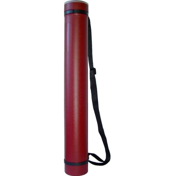 Zeichenrollen-Köcher 620-1050/80mm weinrot