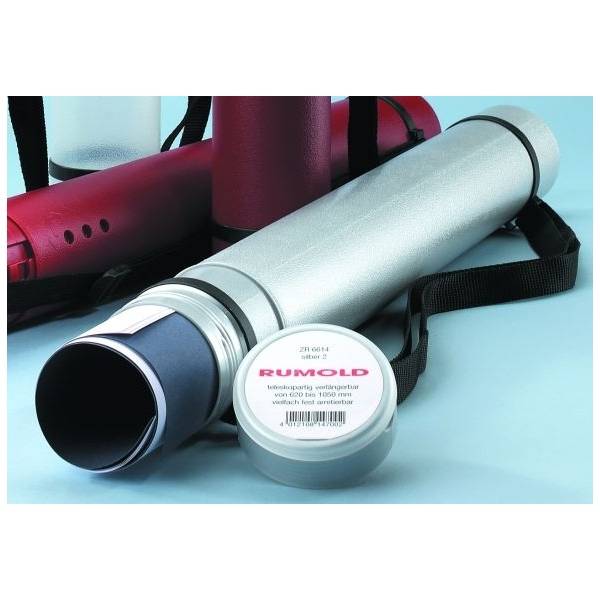 Zeichenrollen-Köcher 620-1050/80mm silber/schwarz