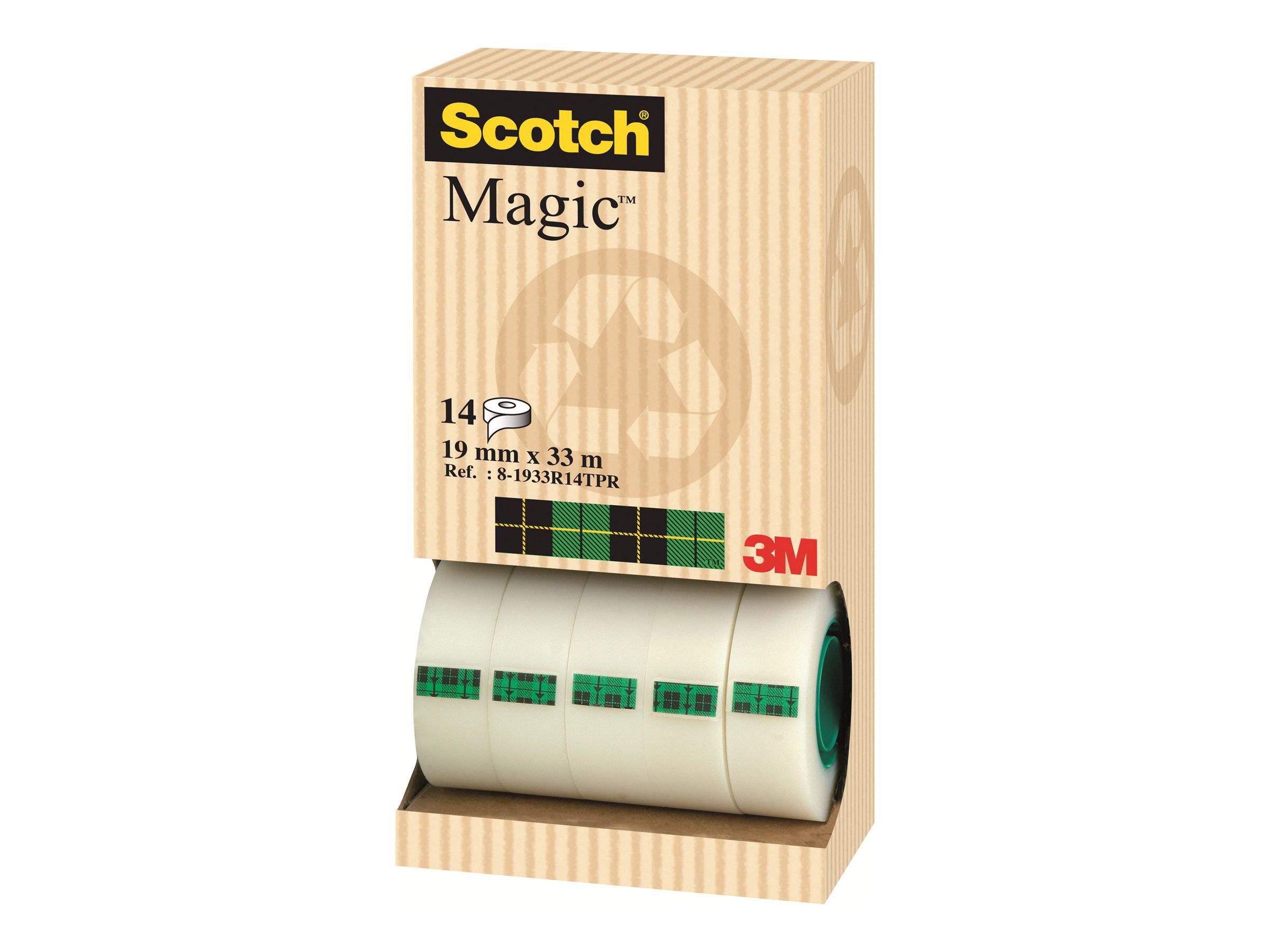 3M - Scotch Magic - Büro-Klebeband - 19 mm x 33 m (Packung mit 14)