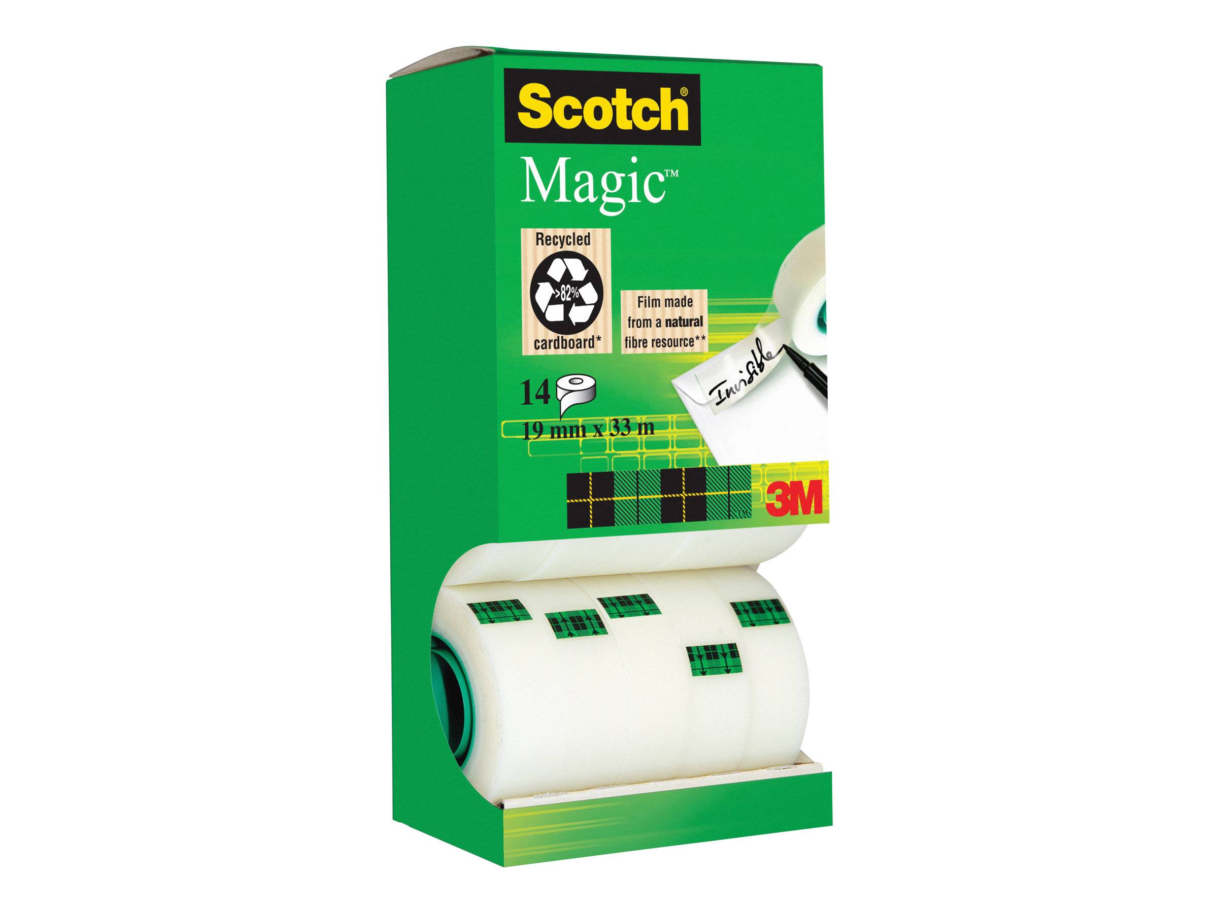 3M - Scotch Magic - Büro-Klebeband - 19 mm x 33 m (Packung mit 14)