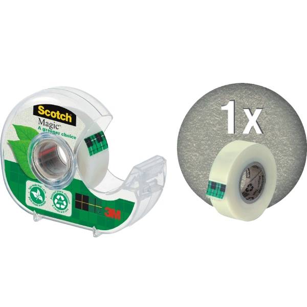 Klebebandabroller Magic mit 1 Rolle 19mmx20m