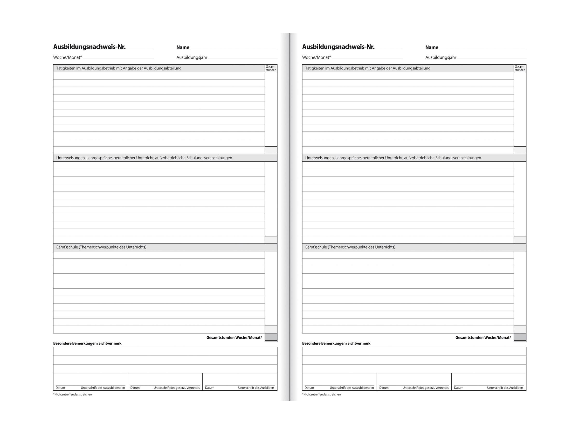 Sigel - Schulungszertifikat - 1 Woche/Monat pro Seite