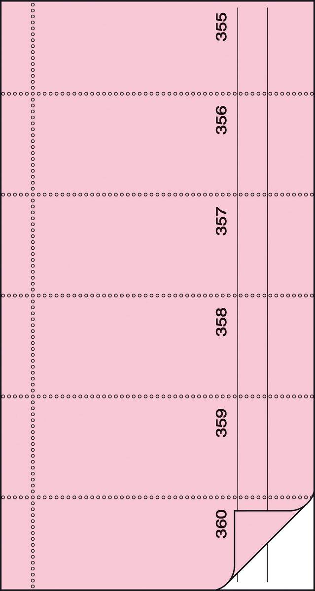 SIGEL Bonbuch, 360 Abrisse, rosa, 105x200 mm, mit Blaupapier, 2 x 60 Blatt