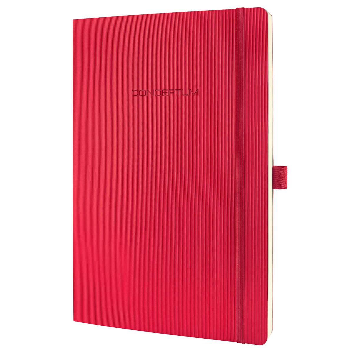 Sigel Conceptum, Rot, A4, 194 Blätter, 80 g/m², Softcover, Universal