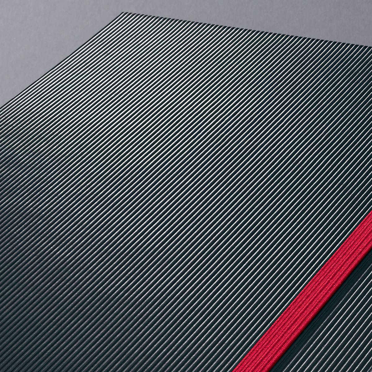 SIGEL Notizbuch Conceptum, Red Edition, Hardcover, ca. A4, kariert, schwarz/rot, 194 S.