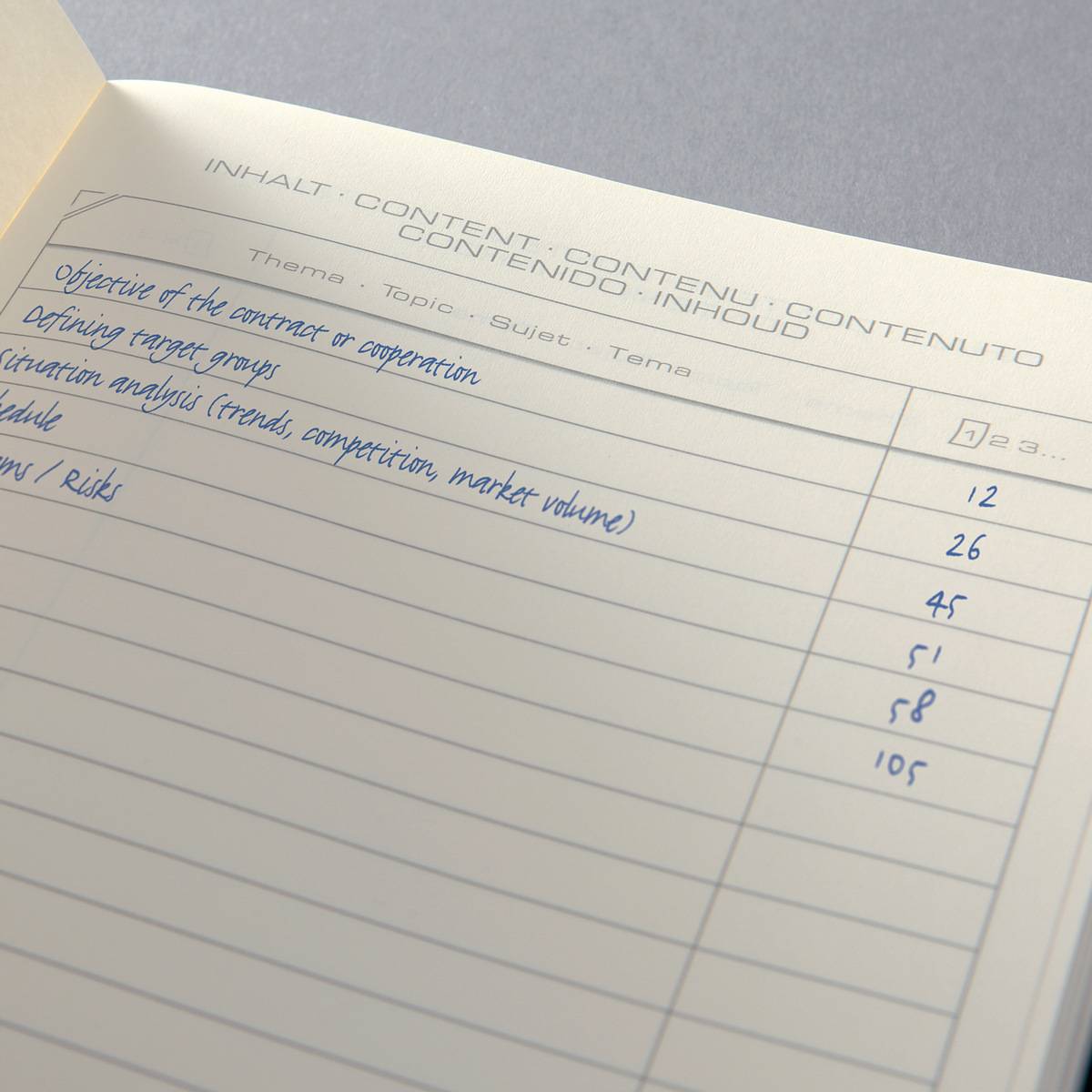 SIGEL Notizbuch Conceptum, Red Edition, Hardcover, ca. A4, kariert, schwarz/rot, 194 S.