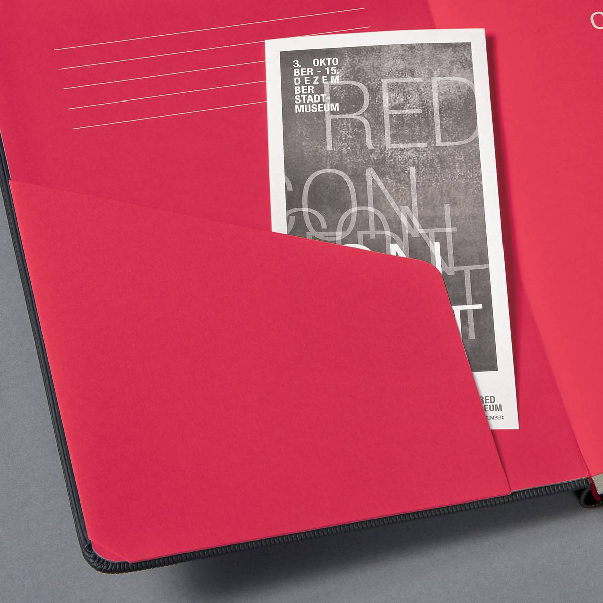 SIGEL Notizbuch Conceptum, Red Edition, Hardcover, ca. A5, liniert, schwarz/rot, 194 S.
