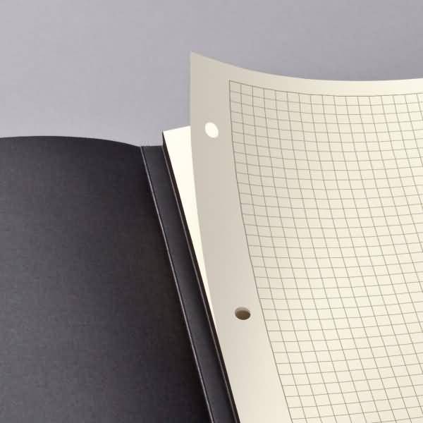 Sigel CONCEPTUM, Schwarz, A4, 120 Blätter, 80 g/m², Kariertes Papier, Weiches Frontcover & hartes Backcover