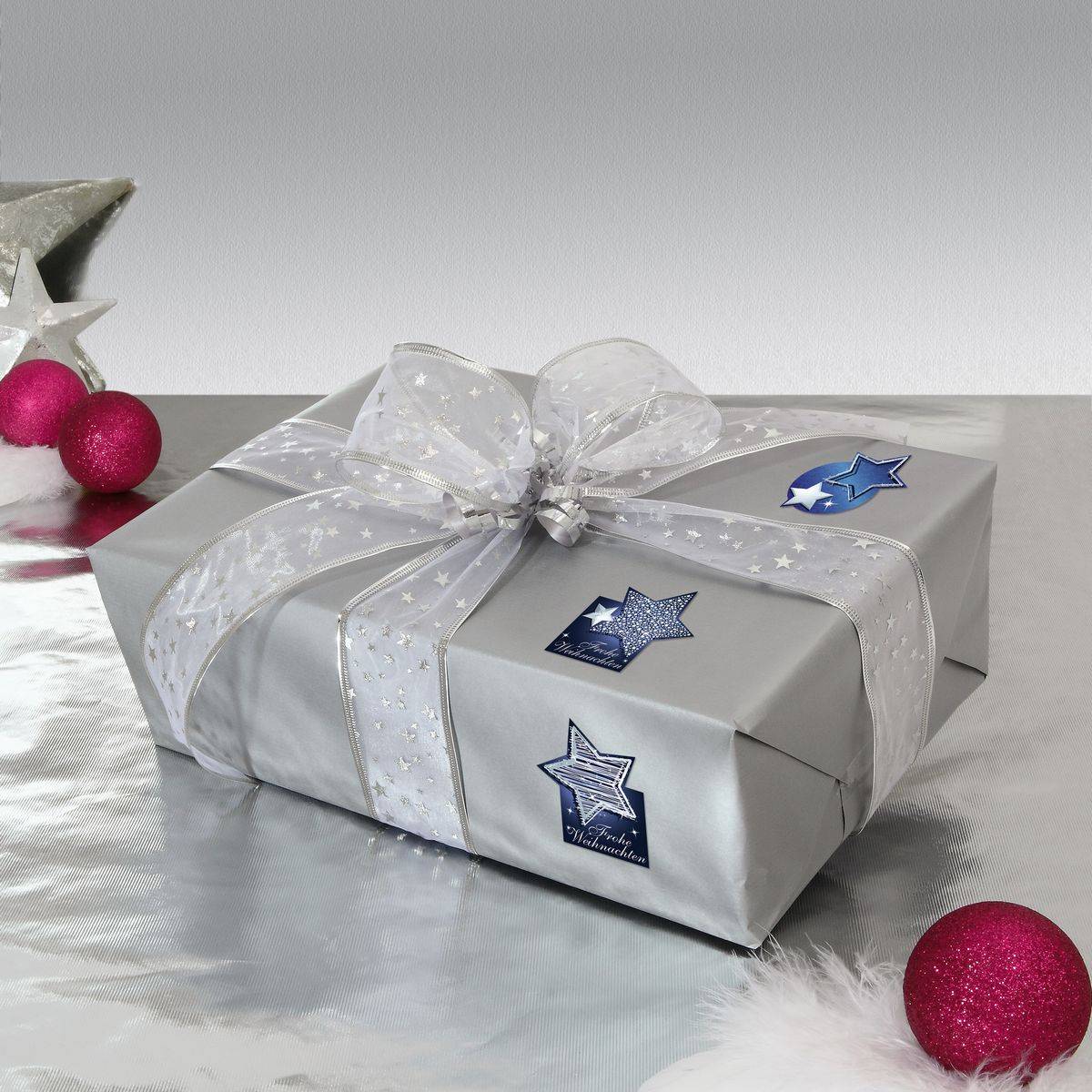 SIGEL Weihnachts-Sticker auf Rolle, Christmas Mix, 200 Sticker