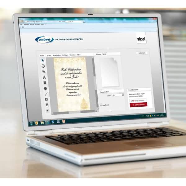 Designpapier WeihnachtenA4 90g VE=100 Blatt Graceful Christmas