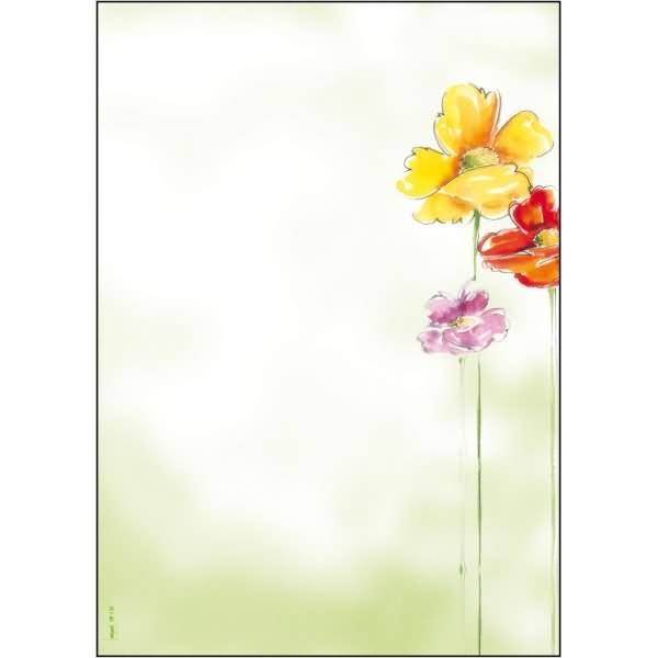Designpapier Spring Flowers A4 90g/qm VE=50 Blatt