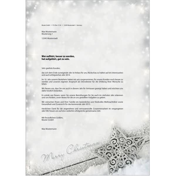 Designpapier Weihnachten A4 90g VE=100 Blatt Brilliant Star