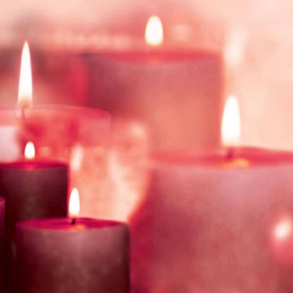 Designpapier Weihnachten A4 90g VE=100 Blatt Red Candlelight